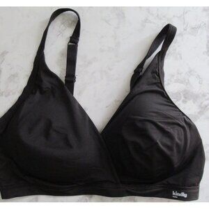 Kindly Yours Bra XL Black Wire Free Wireless Bralette Back Closure